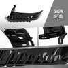 G-PLUS Front Left Bumper Side Trim Molding w/o Sensor Hole Compatible with Toyota Camry SE 2025 TO1038285, 52713AQ020 Glossy Black