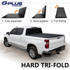G-PLUS Hard Tri-fold Truck Bed Tonneau Cover Lockable Pickup Folding Covers Compatible with 2005-2011 Dodge Dakota 5'3" Extra Short Bed