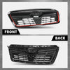 G-PLUS Front Grill w/Camera Hole Gloss Black w/Red Line Compatible with Subaru Forester 2019-2021 91121SJ040