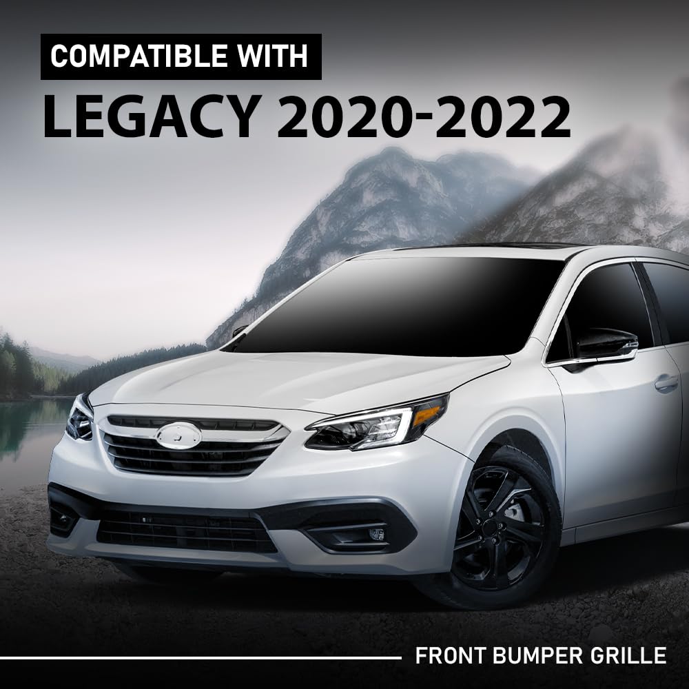 G-PLUS Front Bumper Grille w/Chrome Compatible with Subaru Legacy 2020-2022 91121AN02A