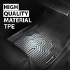 G-PLUS Floor Mats Compatible with Honda Accord 2023-2024 All Weather Full Cover Protection 1st & 2nd Row Liner TPE Car Floor Cargo Liners Accessories Black