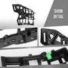 G-PLUS Bumper Bracket Front Lower Right Side Compatible with Volvo XC90 2016-2023 31353404, VO1043102 Black