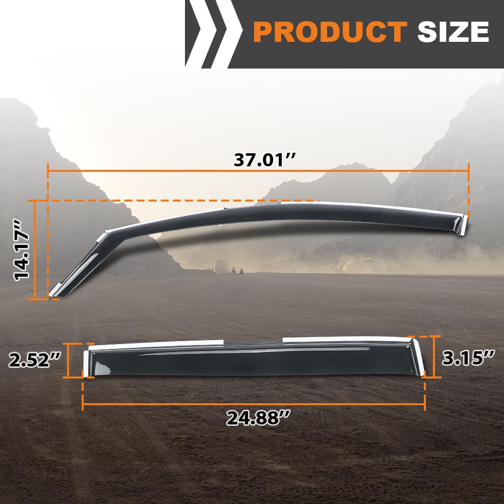 G-PLUS in-Channel Auto Vent Window Visor Compatible with Subaru Outback 2020-2023 4 PCS Smoky