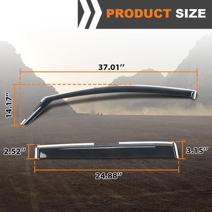 G-PLUS in-Channel Auto Vent Window Visor Compatible with Subaru Outback 2020-2023 4 PCS Smoky