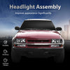 G-PLUS Headlights Assembly Fit Chevy S10 Pickup/Blazer 1998 1999 2000 2001 2002 2003 2004 Bumper Headlamps Clear Lens Black Housing Amber Reflector 16526217 16526218 15098267 15098268,faros delanteros
