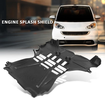 G-PLUS Front Engine Splash Shield Compatible with Smart Fortwo 2010-2013 SM1228100, 4516840018, 45168-40018 Black