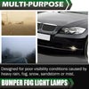GPLUS Bumper Fog Lights W/bulb Compatible With 2006-2008 BMW E90 325i 328i 330i 335i, Driver & Passenger Side Bumper Mounted Fog Lamps (Smoky lens) neblineros para autos delantero faros antiniebla
