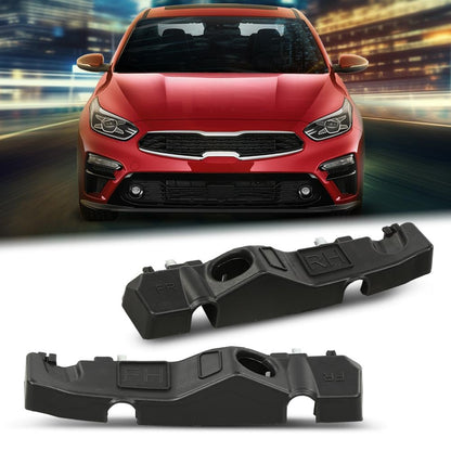G-PLUS Front Bumper Bracket Retainers Assembly Set 2pcs Compatible with 2019-2022 Kia Forte 86551-M6500 8655-1M7000 86551-M7500 86551-M6000 86552-M6000 Black