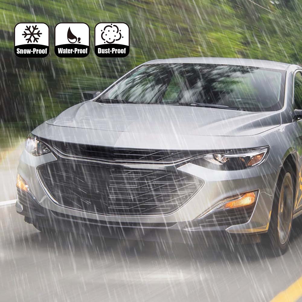 G-PLUS Headlight Assembly Compatible with Chevy Malibu 2019 2020 2021 Left Driver Side Front Halogen Headlamp ‎Clear Lens Black Housing Amber Reflector Bumper Headlamps,faros delanteros