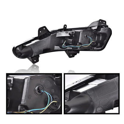 G-PLUS Front Bumper Turn Signal Lights LED DRL Fog Lamps Compatible with Chevy Malibu 2019 2020 2021 2022 84575553 84575552 Right Passenger Side Fog Lamp Bumper Turn Signal Light