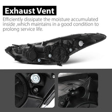 G-PLUS Headlight for Hyundai Elantra 2011-2013 Clear Lens Chrome Housing Amber Reflector Product Features
