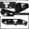 G-PLUS Front Left Side Bumper Mount Bracket Compatible with Ford Edge 2019-2022 PP Black