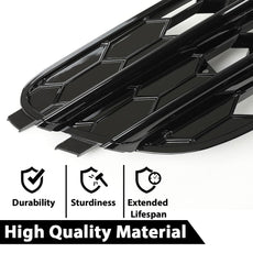 G-PLUS Fog Light Grille Cover 2PCS for Audi A4 B8 Allroad 2009-2015 Black Product Features