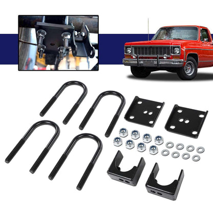 G-PLUS Truck Rear Axle Flip Kit 5" Drop Compatible with 1973-1987 Chevy/GMC