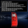 G-PLUS Tail Light Lamp w/o Bulbs Right Passenger Compatible with Ford F250 F350 F450 F550 Super Duty 2008-2016, FO2801208 Red Lens RH Luces Traseras Faros Traseros Rear Brake Lamps Assembly