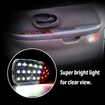 G-PLUS one Pair LED Interior Door Panel Courtesy Lamp Compatible with 1997-2003 Ford F150/1997-1999 Ford F250 F65Z13B724AA F65Z13B725AA