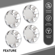 G-PLUS Wheel Center Caps 4PCS for GMC Sierra 2500HD 3500HD 2015-2020 Chrome Close-up View