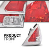 G-PLUS Tail Light Left Side Compatible with Ford Fusion (submodel: S, SE, SEL) 2006-2009 Clear & Red Lens FO2818123C, 6E5Z13405B Faros Traseros Luces TraserasAssembly