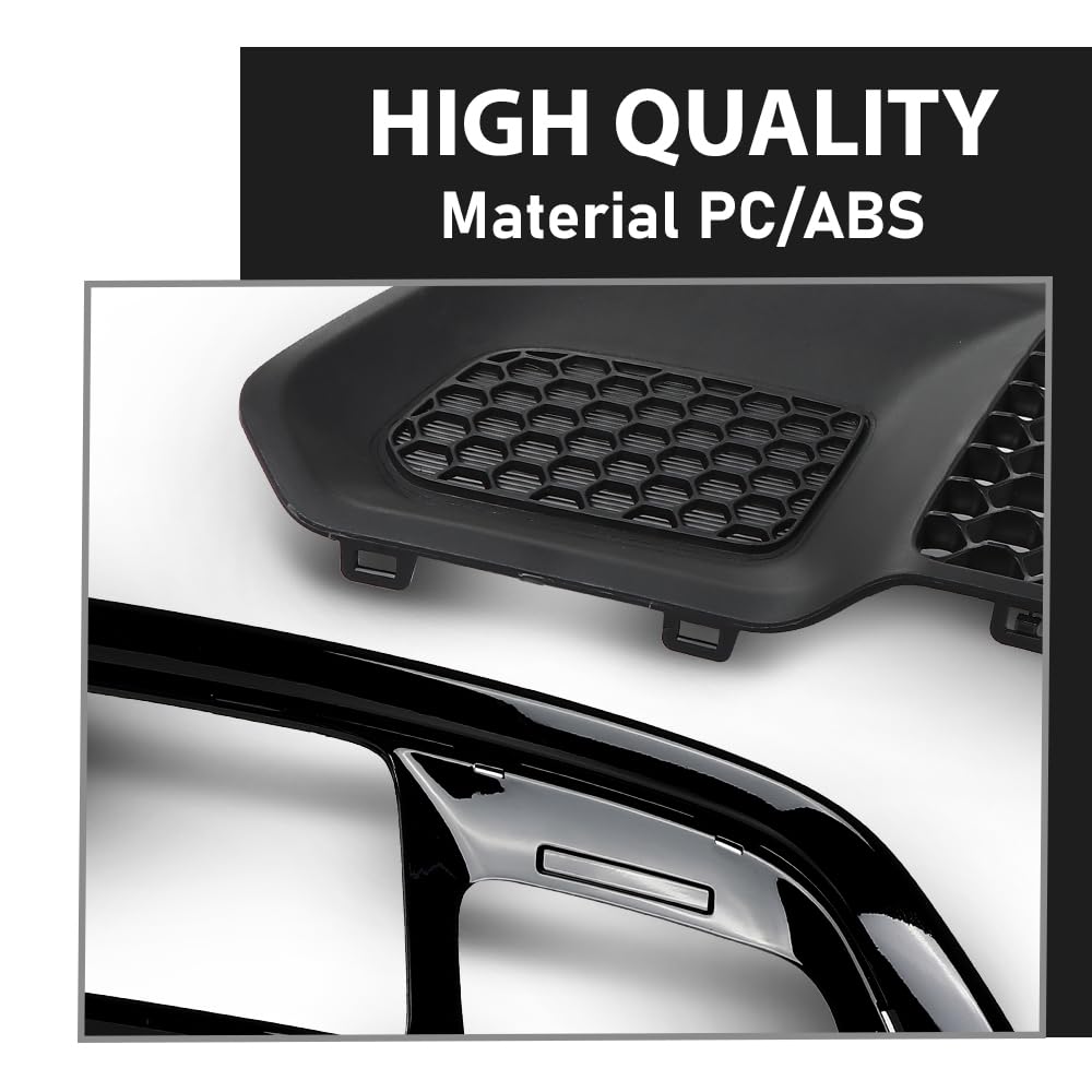 G-PLUS Front Lower Grille & Bumper Grill Bezel Compatible with Jeep Grand Cherokee 2017-2022 Black 5ZM53SZ0AA