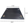G-PLUS Lock Solid Hard Tri-Fold Tonneau Cover Compatible with 2004-2007 Chevy/GMC Extra Short Bed 5´8" (07 Classic Body)