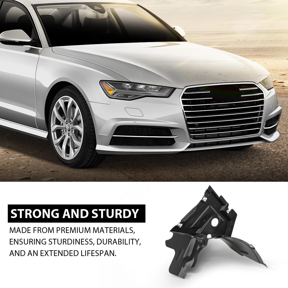 G-PLUS Fender Liner Front Passenger Right Side Compatible with Audi A6 S6 2016-2018 4G0853888J, AU1251110