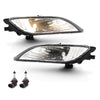 G-PLUS Front Bumper Fog Lights Compatible with Toyota Sienna 2006 2007 2008 2009 2010 Left & Right Clear Lens Chrome Housing 81220AE020, 81210AE020, TO2592122, TO2593122