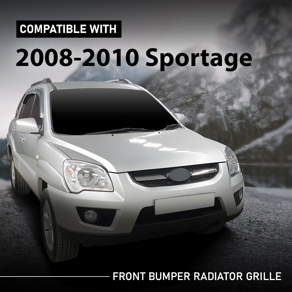 G-PLUS Front Bumper Grille Assembly Compatible with Kia Sportage 2008 2009 2010