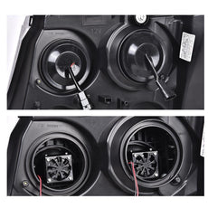 G-PLUS LED Headlights for Chevy Tahoe Avalanche Suburban 2007-2014 Smoky Black Product Image