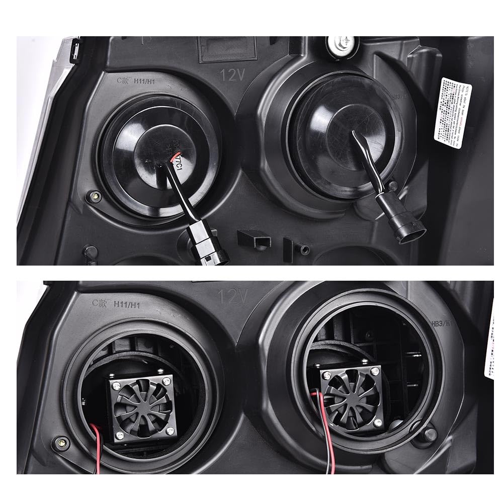 G-PLUS LED Headlights Assembly Fit Chevy Tahoe Avalanche Subarban 1500 2500 2007-2014 DRL Corner Turn Signal Headlamps Set Pair Left & Right Smoky Lens Black Housing Clear Reflector,faros delanteros