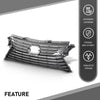G-PLUS Front Bumper Upper Grille Compatible with LX RX350 2016-2018, Fit LX RX450H 2016-2019 & RX350L 2018, 531110E170, LX1200180 Gray
