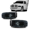 G-PLUS LED Headlights Headlamps Compatible with Dodge Ram 1500 2002-2005,Compatible with Dodge Ram 2500 3500 2003-2005 Smoke Lens Black Housing Clear Reflector,faros delanteros Assembly