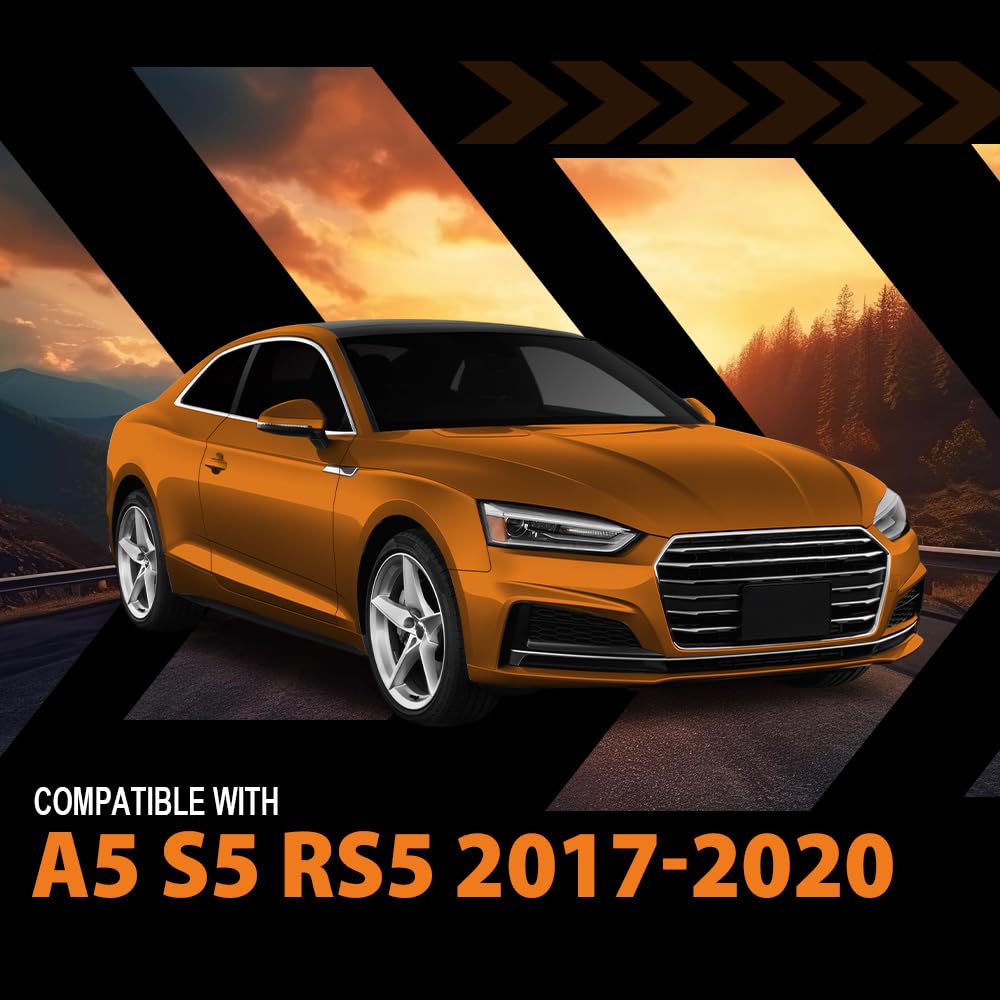 G-PLUS Headlight Lens Cover Compatible with Audi A5 S5 RS5 2017-2020 Right Side Front Headlamp Lens Cover Clear