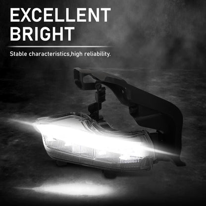 G-PLUS Pair LED DRL Daytime Running Light Driving Fog Lamp, Compatible with Toyota Highlander 2014-2016, Left Driver & Right Passenger Side 2PCS