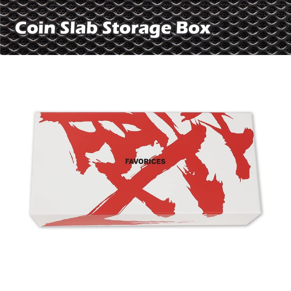 G-PLUS Coin Slabs Storage Box Compatible with PCGS, NGC, ANACS, EVERSLAB, QUICKSLAB for 50 Certified Coins Holders White