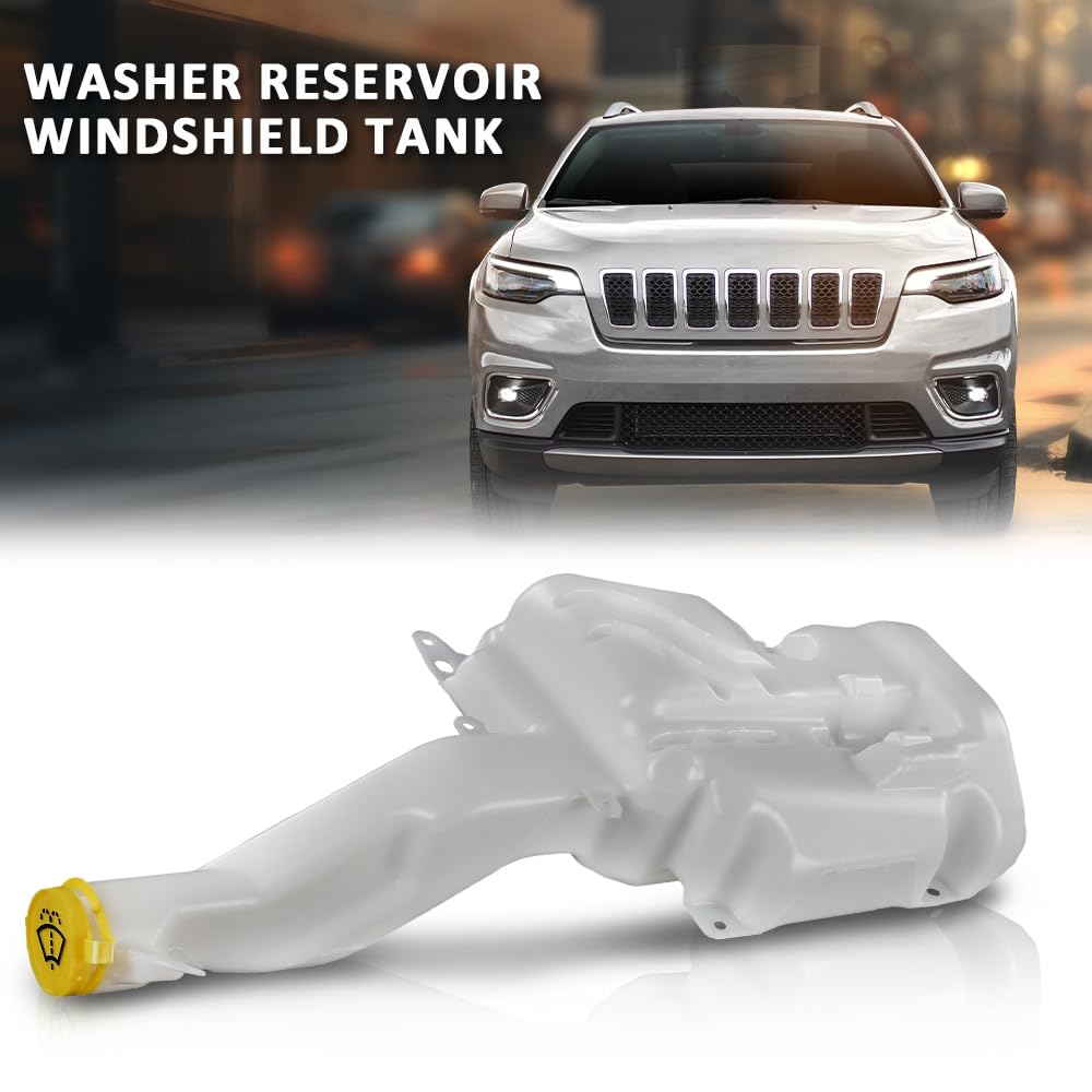 G-PLUS Washer Reservoir Windshield Tank Compatible with Jeep Cherokee 2019-2023 8406291AA-PFM