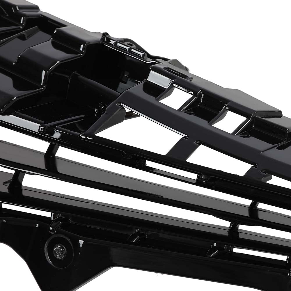 G-PLUS Front Bumper Upper Grille Grill Compatible with Toyota Camry Hybrid SE XSE 2018 2019, Only Fit Sport Version