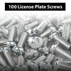 G-PLUS 100 License Plate Screws Compatible with Toyota Honda LX and Some Other Foreign Cars