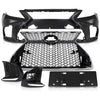 G-PLUS Front Bumper Set (Front Bumper, License Plate) Compatible with 2007-2009 LX LS460 to 18+ LS F-Sport Style 2Pcs