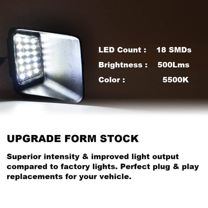 G-PLUS LED License Plate Lights Lamp Assembly Compatible With 2004-2012 Chevy Colorado/GMC Canyon,#20985455 Bright White Pack of 2