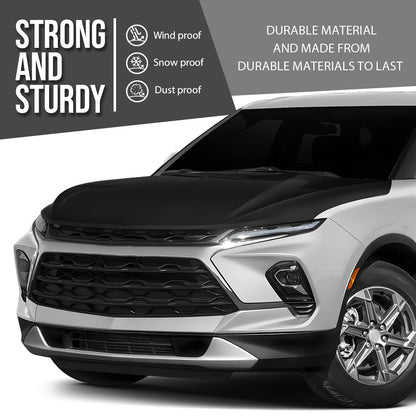 G-PLUS Front Hood Panel Iron Compatible with Chevy Blazer 2019-2024 Black