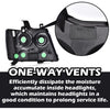 G-PLUS Headlights Assembly Compatible with Chevy Tahoe Subarban Avalanche 2007-2014 Set Pair Bumper Corner Headlamps Left & Right Clear Lens Chrome Housing Clear Reflector,faros delanteros