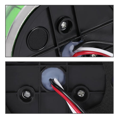 G-PLUS Green Lens White LED Light Marker Turn Signal Light Lamp w/Base Universal