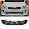 G-PLUS Chrome Bumper Replacement Grille Compatible with Kia Optima EX LX 2011 2012 2013（Not for Hybrid）KI1200143, 863502T000