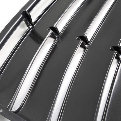 G-PLUS Window Louver Replacement for Chevy Camaro 2010 2011 2012 2013 2014 2015 Unpainted Black ABS Rear Window Scoop Windshield Louver Sun Shade Cover Rain Guard