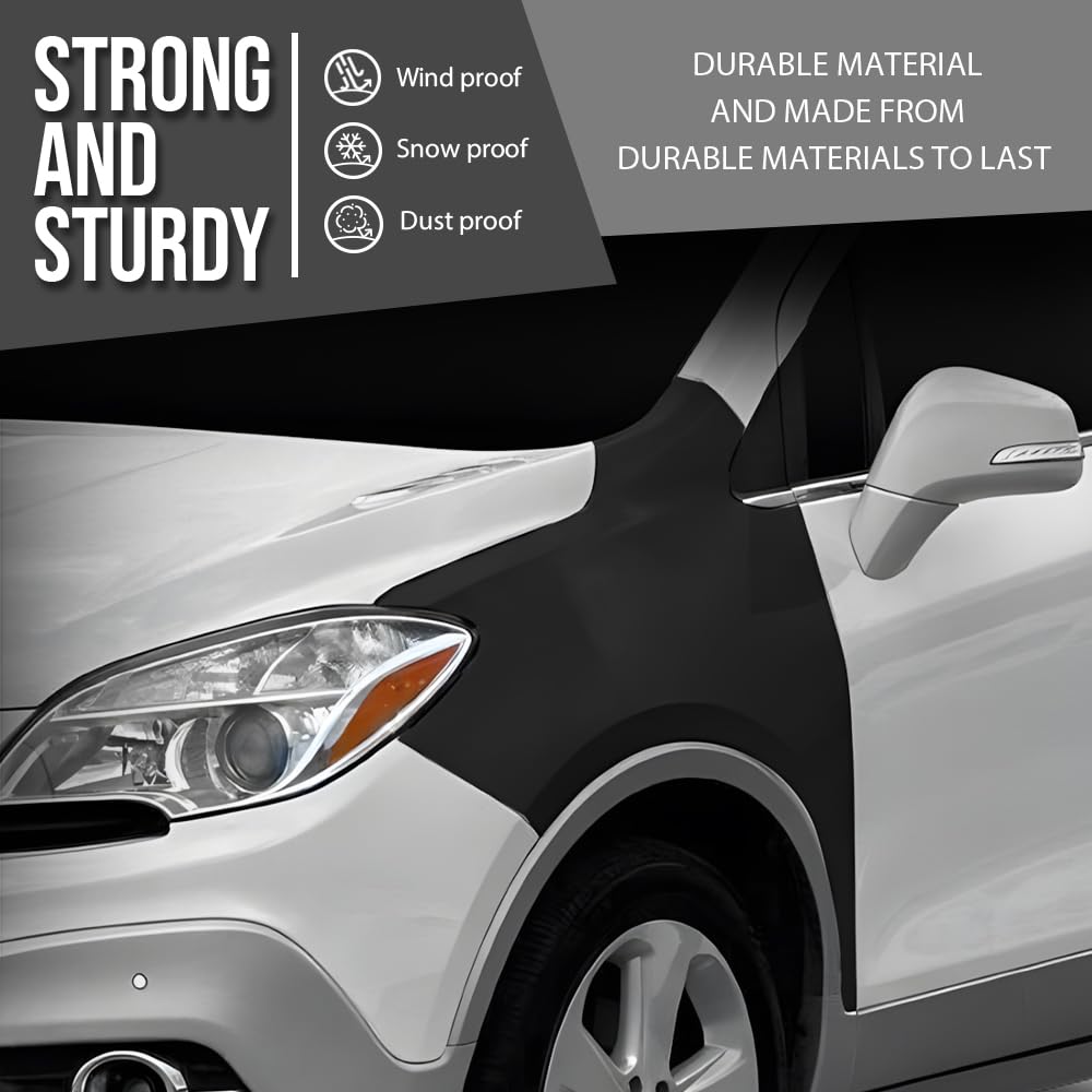 G-PLUS Fender Front Driver Side Compatible with Buick Encore (submodel: Base, Convenience, Leather, Premium) 2013-2016 without Turn Signal Light Hole 95031571, GM1240382 Black