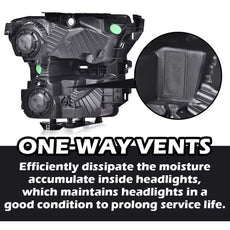 G-PLUS Headlights for Ford F150 2015-2017 Clear Lens Chrome Housing Clear Reflector Product Details