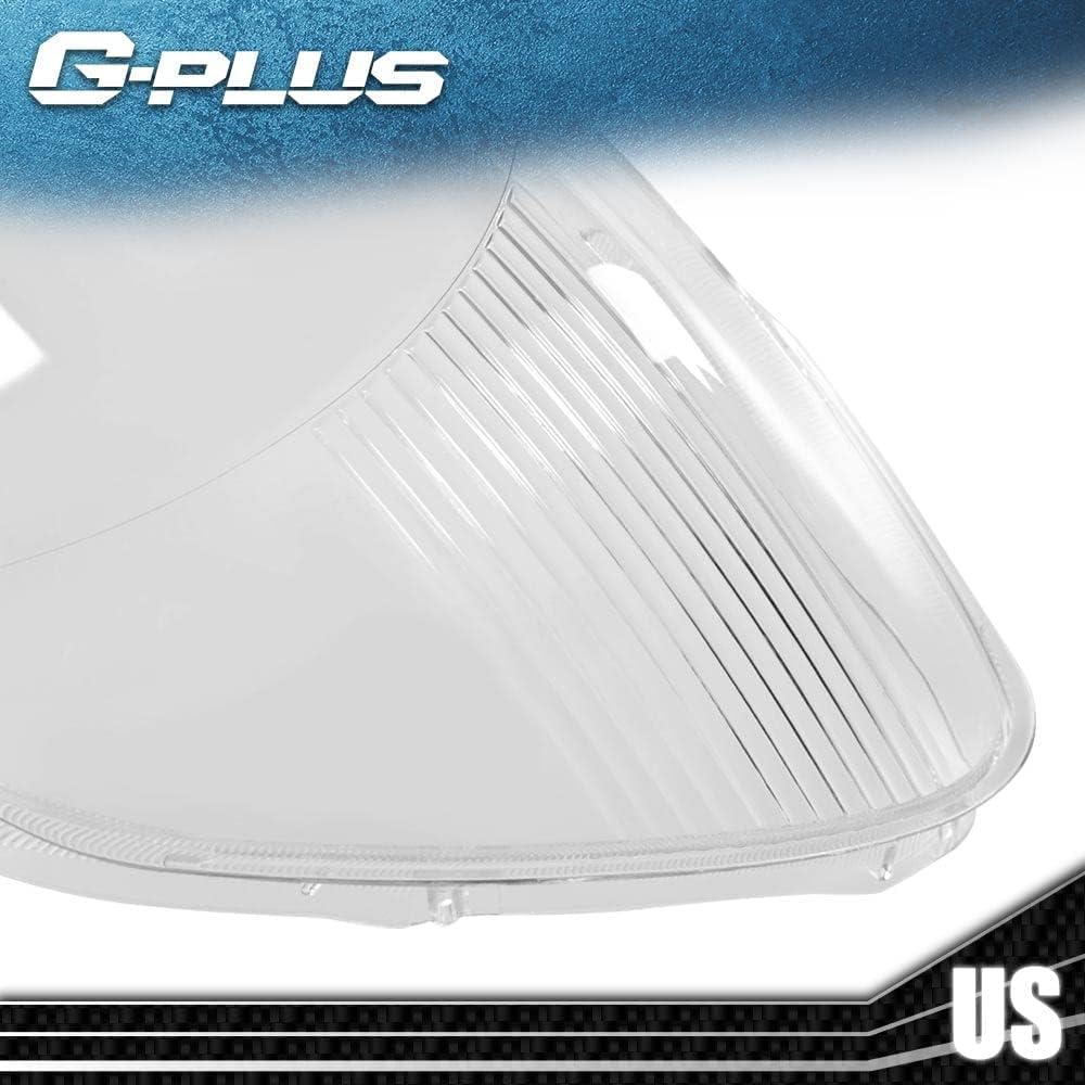 G-PLUS Front Headlight Lenses Cover, Compatible with Toyota Tacoma 2005 2006 2007 2008 2009 2010 2011, Left & Right Side Pair (Clear Lens)