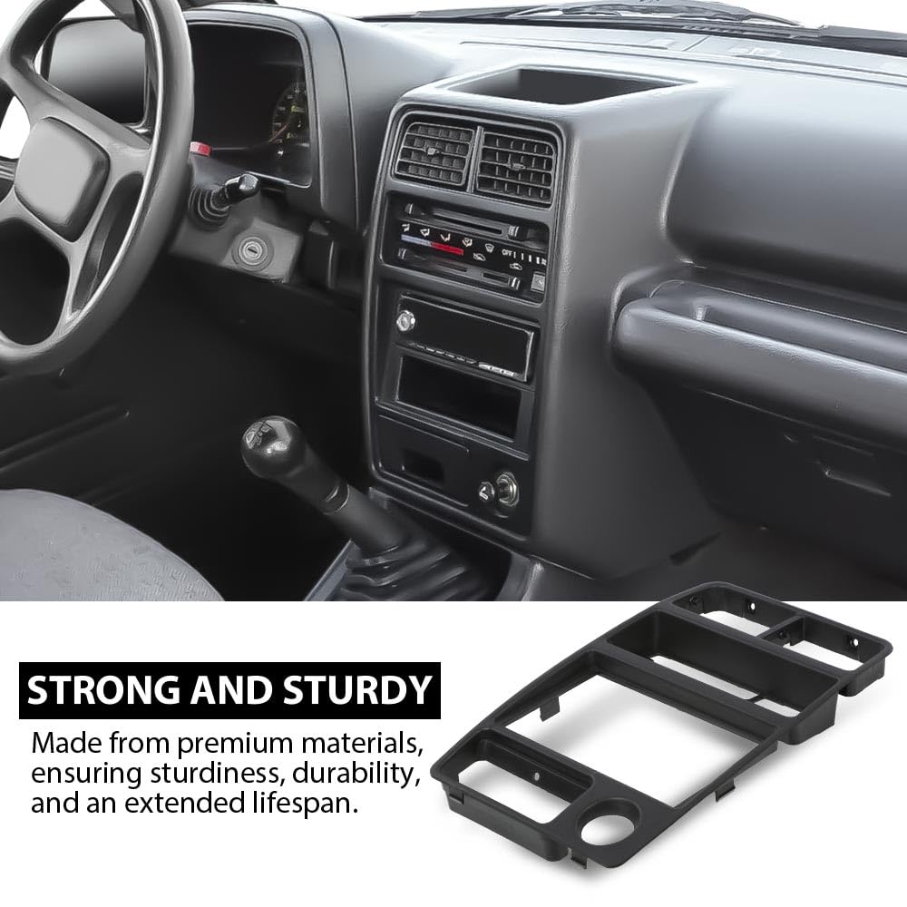 G-PLUS Dash Radio AC Bezel Panel Trim, Compatible with Geo Tracker/Suzuki Sidekick 1992 1993 1994 1995 Black Dash Panel