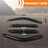 G-PLUS Out-Channel Rain Guards Shields Vent Deflector Shade Wind Compatible with Dodge Ram 2500 3500 Crew/Mega Cab Only 2010-2025 4PCS Smoky