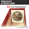 G-PLUS 10 PCS Coin Storage Boxs 2x2inch Coin Flip Holder for Collecting Supplies Holders Commemorative Collection Boxs